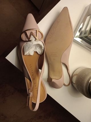 Zapatos Pedro Miralles Piel Nude Talla 37 Nuevos