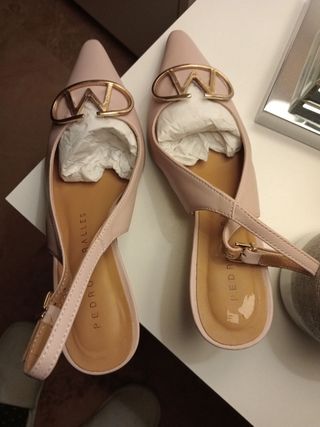 Zapatos Pedro Miralles Piel Nude Talla 37 Nuevos