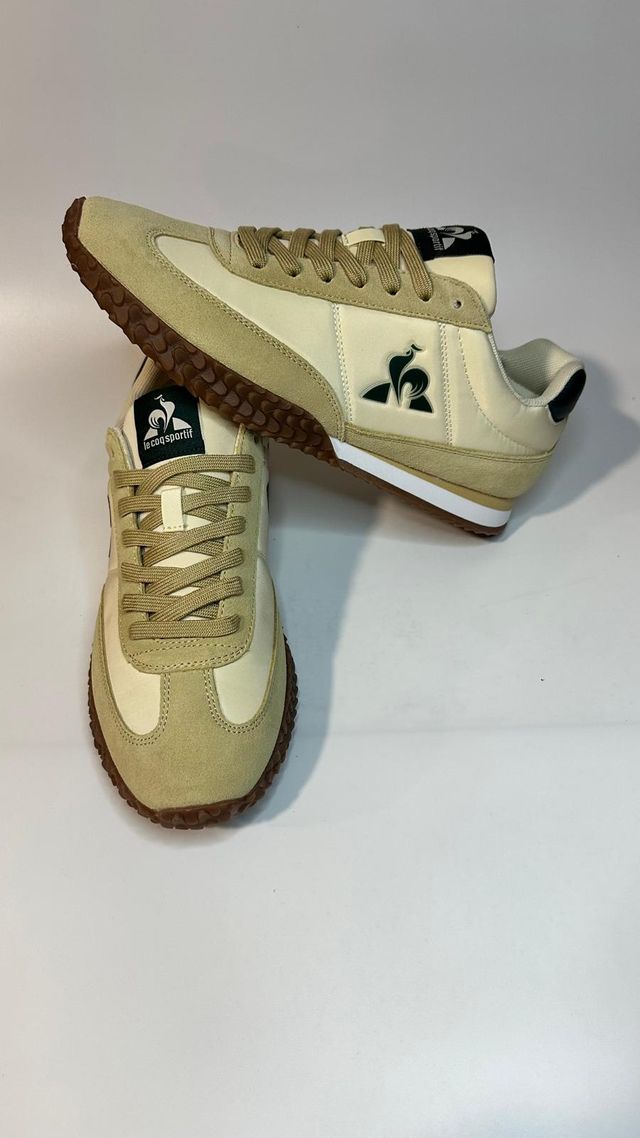 Le Coq Sportif Veloce Beige/Green - Size 43