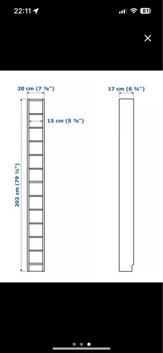 Estantería Ikea Madera DVD/CD
