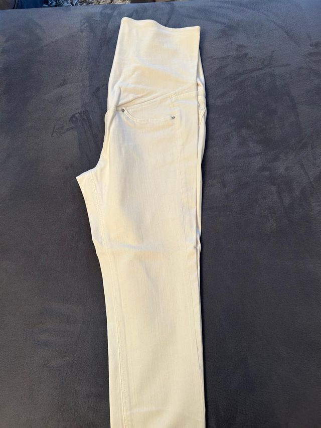Pantalón premamá H&M blanco