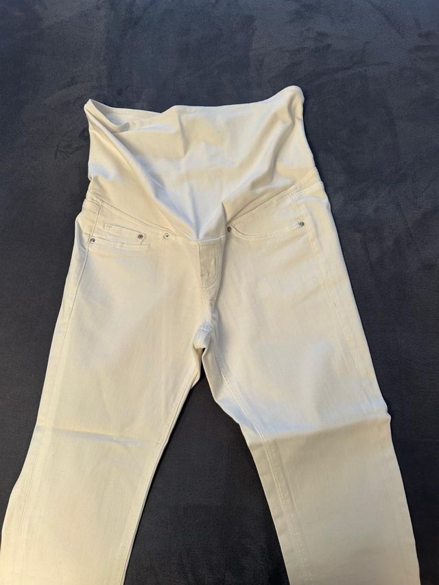 Pantalón premamá H&M blanco