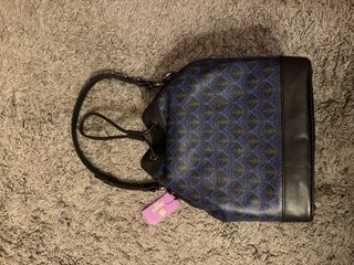 Bolso Liberty Negro y Azul Nuevo