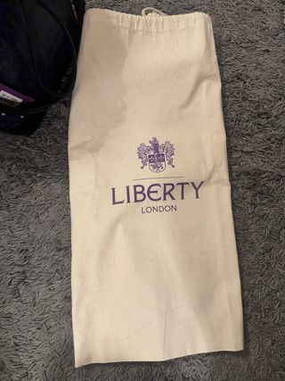 Bolso Liberty Negro y Azul Nuevo