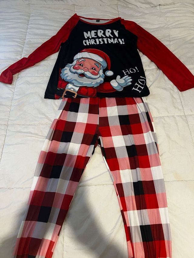 Pijama Navidad Santa Dabbing Negro y Rojo