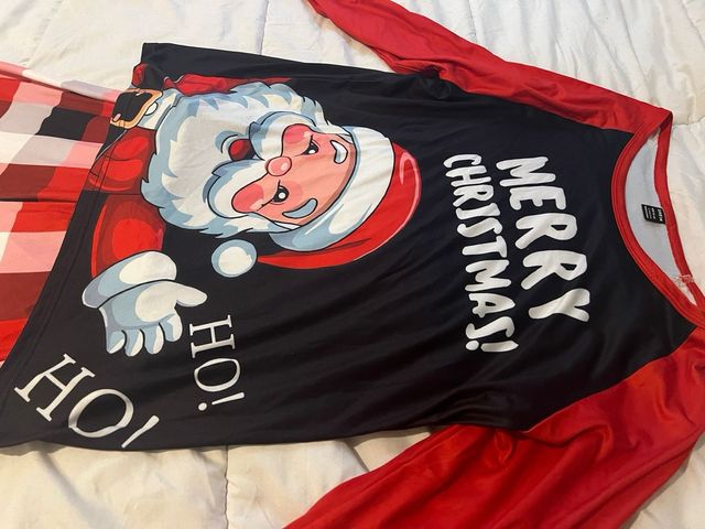 Pijama Navidad Santa Dabbing Negro y Rojo