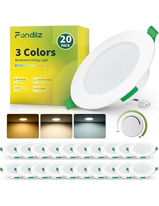 Fondiiz 18 Pack Focos LED Interior Techo Regulable