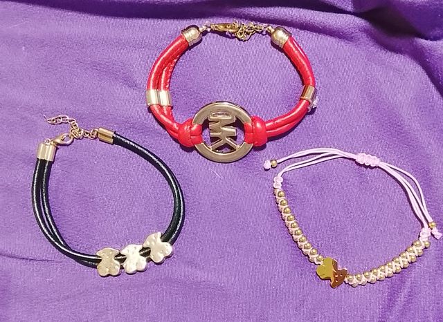 Lote 3 Pulseras MK y Tous