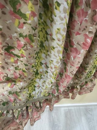 Vestido Highly Preppy floral verde y rosa