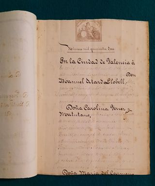 Escritura Notarial Manuscrita 1880