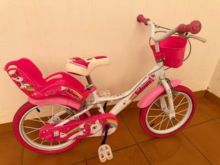 Bicicleta Infantil Unicornio Rosa de 4 a 7 años
