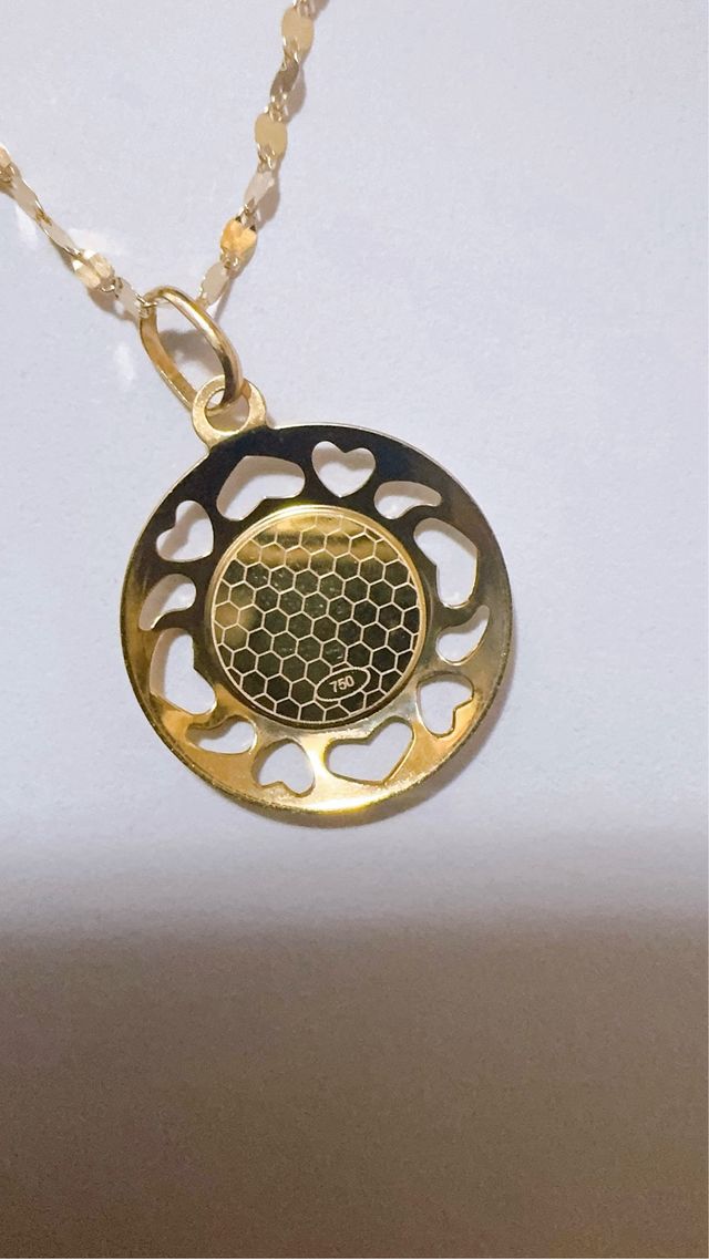 Collana Oro 18kt 750 con Volto di Gesù