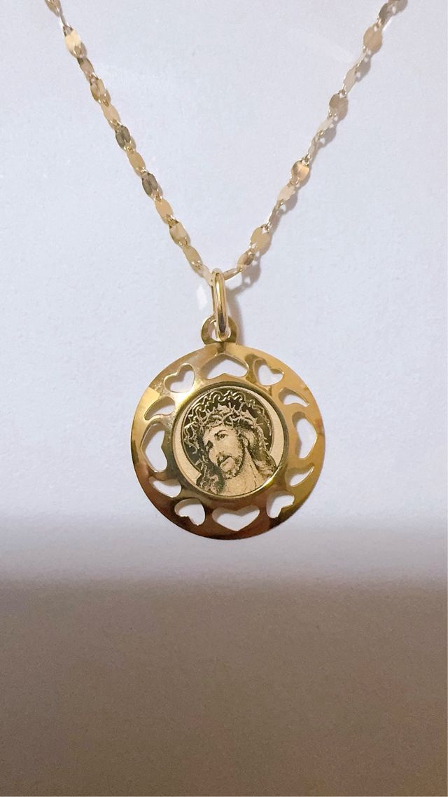 Collana Oro 18kt 750 con Volto di Gesù