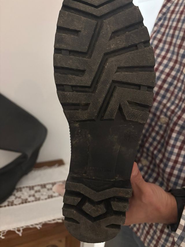 Botas de agua hombre negras