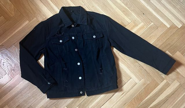 Cazadora Vaquera Negra Talla S