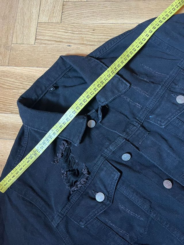 Cazadora Vaquera Negra Talla S