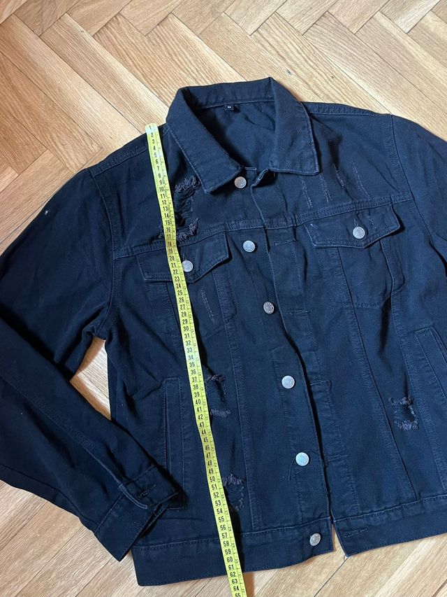 Cazadora Vaquera Negra Talla S