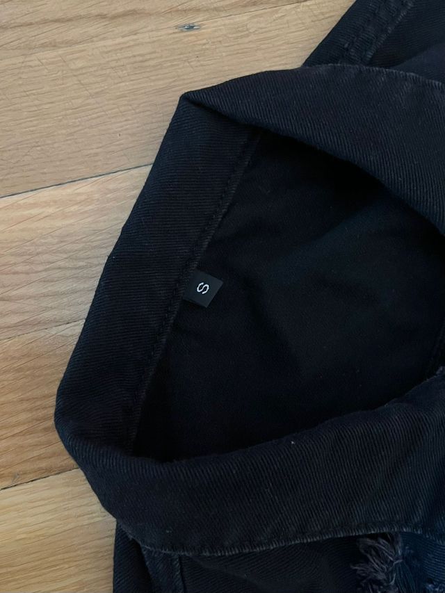 Cazadora Vaquera Negra Talla S