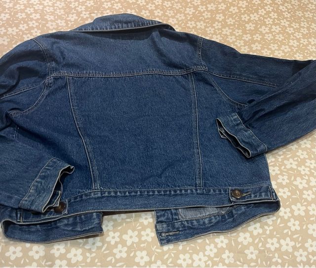 Cazadora tejana azul talla L 100% algodón