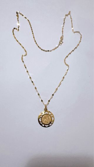 Collana con angioletto in oro giallo 18kt 750
