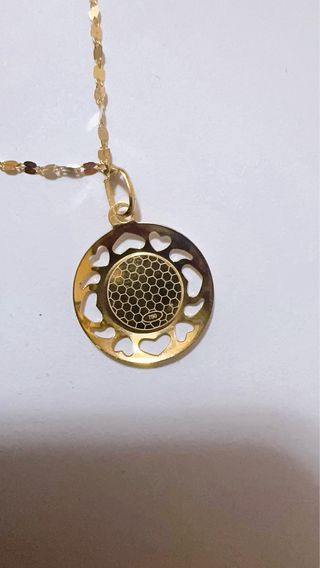 Collana con angioletto in oro giallo 18kt 750