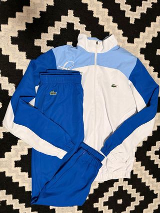 Conjunto Deportivo Lacoste Azul y Blanco