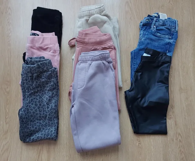 Lote 8 pantalones niña T7-8