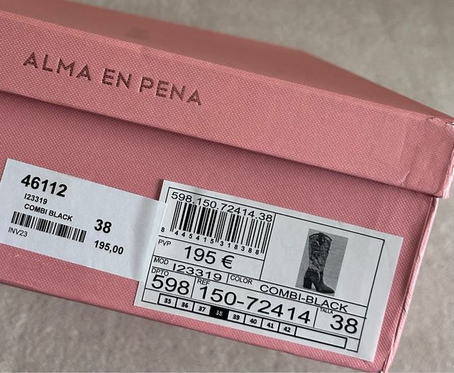 Botas ALMA EN PENA Talla 38