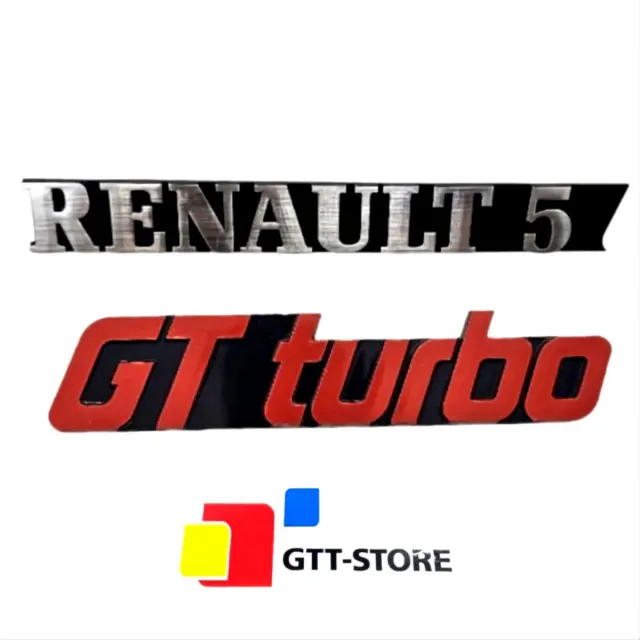Anagrama Renault 5 GT Turbo Aluminio