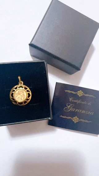 Ciondolo angioletto in oro giallo 18kt 750