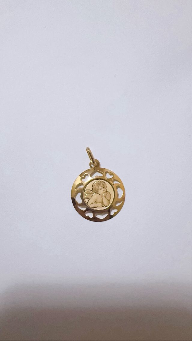 Ciondolo angioletto in oro giallo 18kt 750