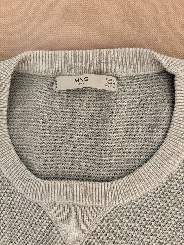 Jersey gris Mango hombre Talla L