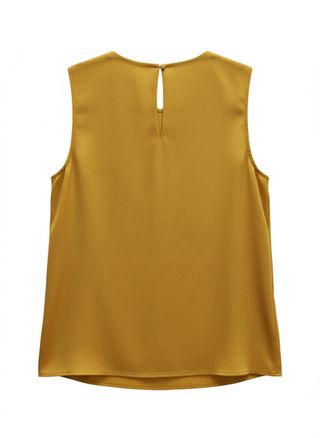 Blusa fluida Mango mostaza Talla S