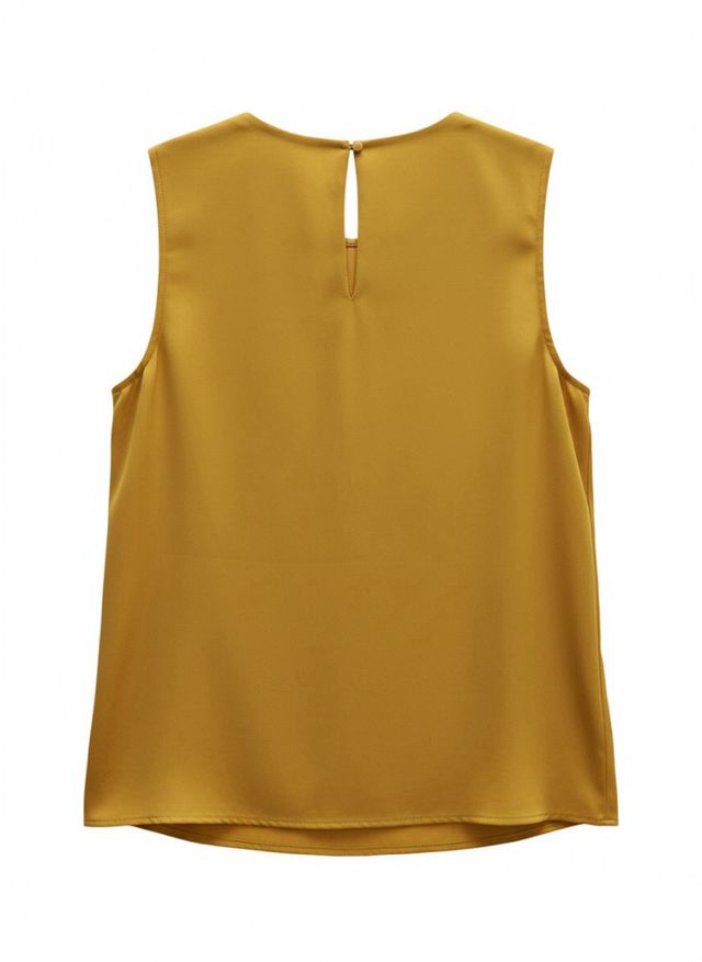 Blusa fluida Mango mostaza Talla S