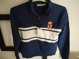 Sudadera Silbon Mujer Talla XS Azul y Blanca