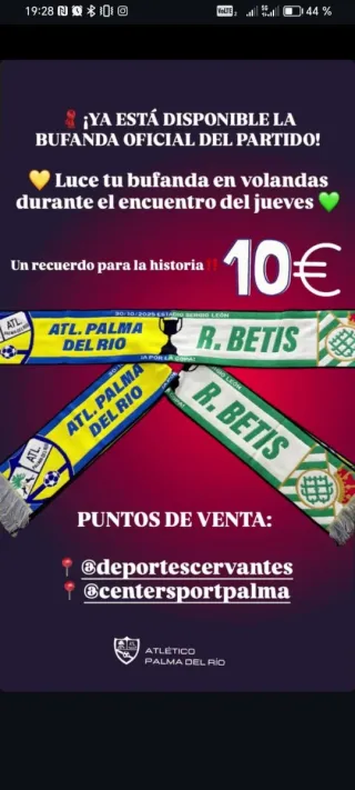 Bufanda R. Betis Oficial Partido
