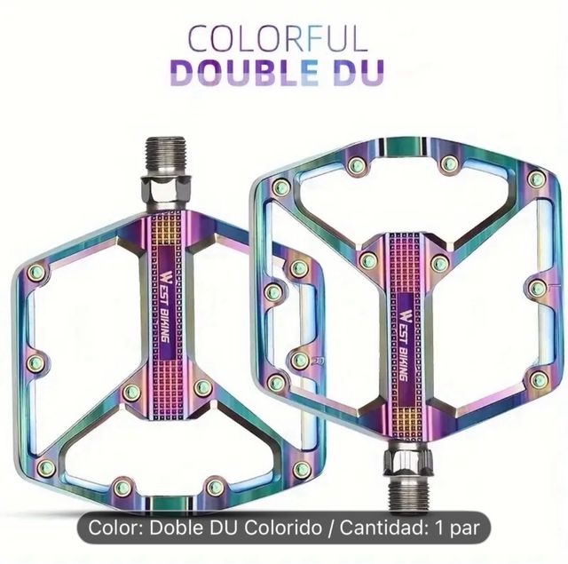 Pedales Bici Aluminio WEST BIKING Arcoíris
