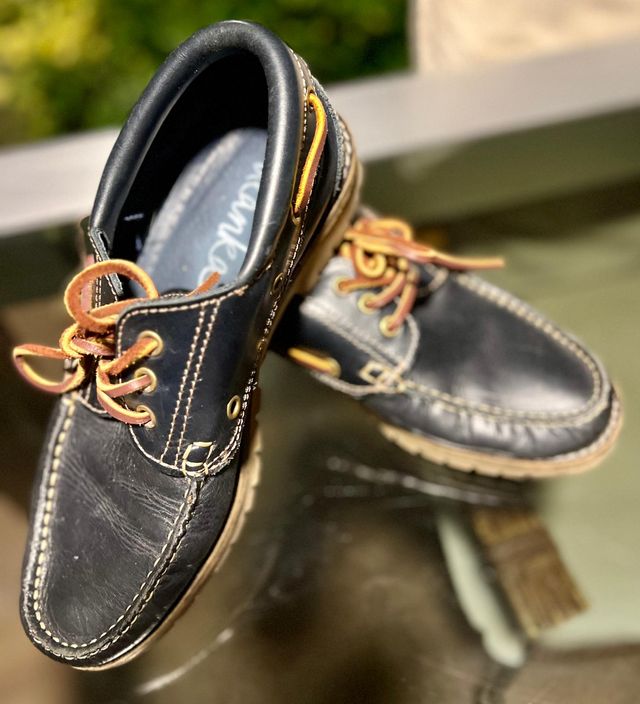 Zapatos náuticos piel azul marino talla 39