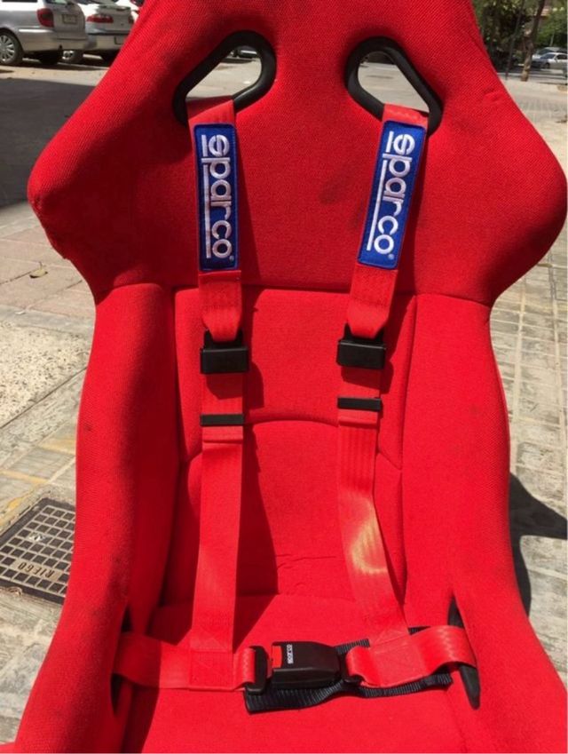 Arnés Sparco 4 puntos Rojo/Azul/Negro