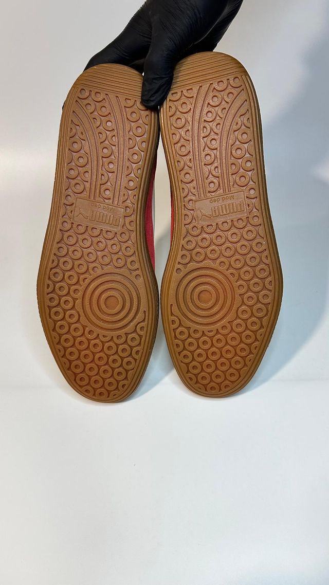 Puma Cream/Red -Size 42 1/2