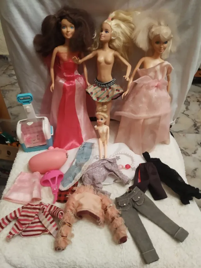 Lote Muñecas Barbie y Accesorios
