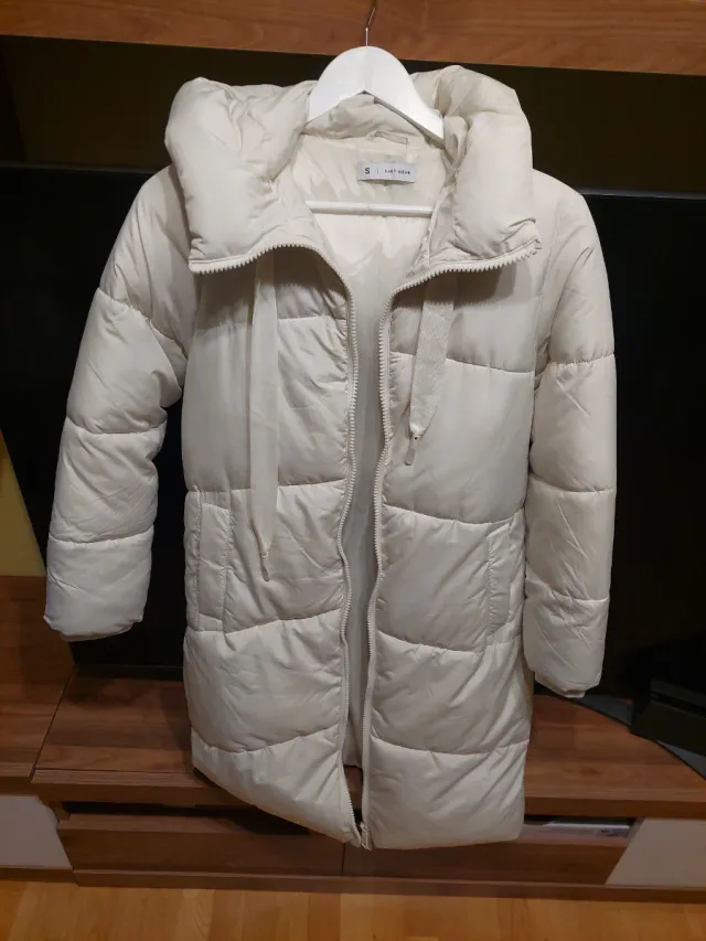 Abrigo largo mujer blanco