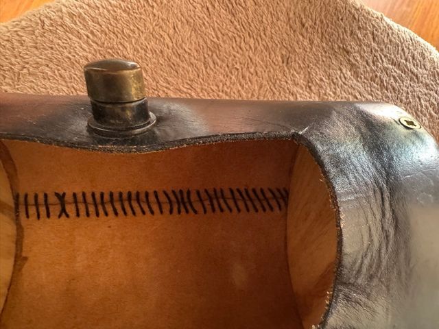 Bolso de piel y madera artesanal para bicicleta