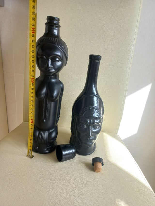 Botellas decorativas estilo africano