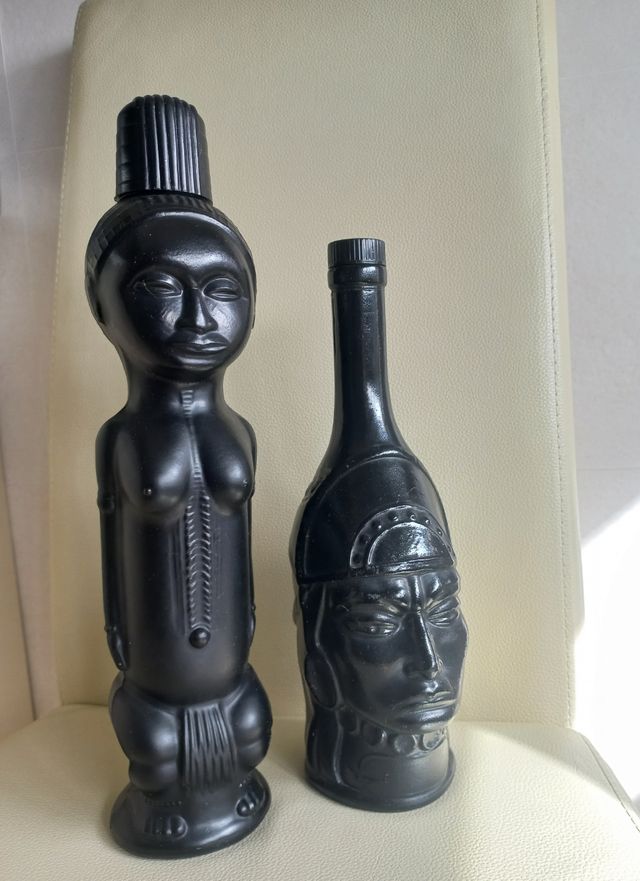 Botellas decorativas estilo africano