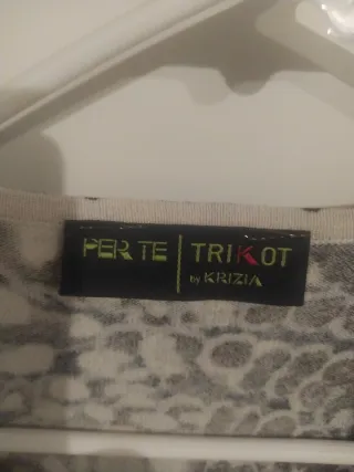 Maglia donna fantasia marrone e nera