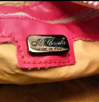 Borsa Vera Pelle Il Conte Rosa 4 Tasche