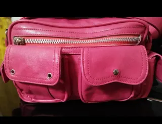 Borsa Vera Pelle Il Conte Rosa 4 Tasche