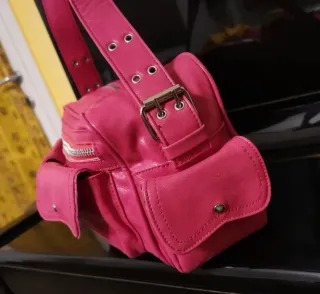 Borsa Vera Pelle Il Conte Rosa 4 Tasche