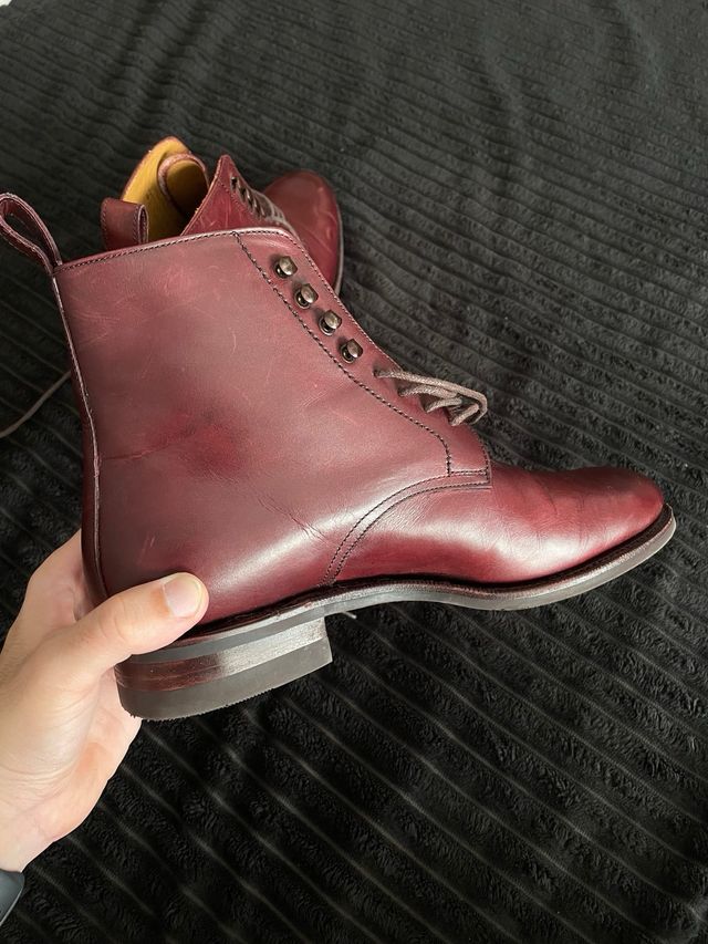 Botas Meermin bordeux/Castanho